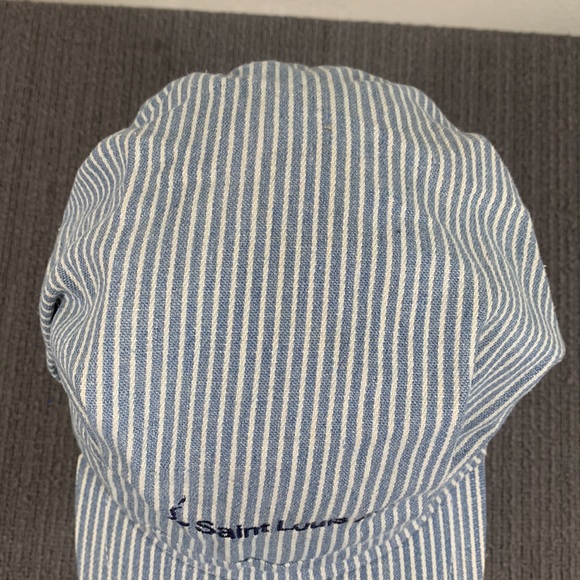 Saint Louis Zoo Engineer Train Conductor Cap Youth 59cm Hickory Stripe Snapback - Picture 5 of 17